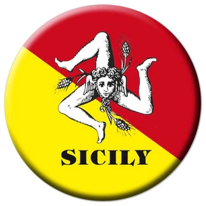 MAGNET MAGNET BROSCHE SCHLÜSSELANHÄNGER FLASCHENÖFFNER HALSKETTE CLIP SIZILIEN TRINACRIA - Bild 1 von 1