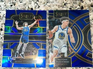 Brandin Podziemski 2023 Panini Select RC Blue Prizm & Priemier Base GS Warriors - Picture 1 of 2