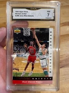 1992 Upper Deck Michael Jordan #JW9 Jerry West Selects - Picture 1 of 3