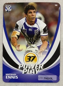 NRL 2013 BULLDOGS Rugby League MICHAEL ENNIS Power Play Trading Card - Picture 1 of 2