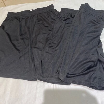 Cantidad 3 Pantalones Cortos Badger Para Hombres 9" Pro Malla Forrados Atléticos Negros Baloncesto Gimnasio Talla M Foto 1 de 4