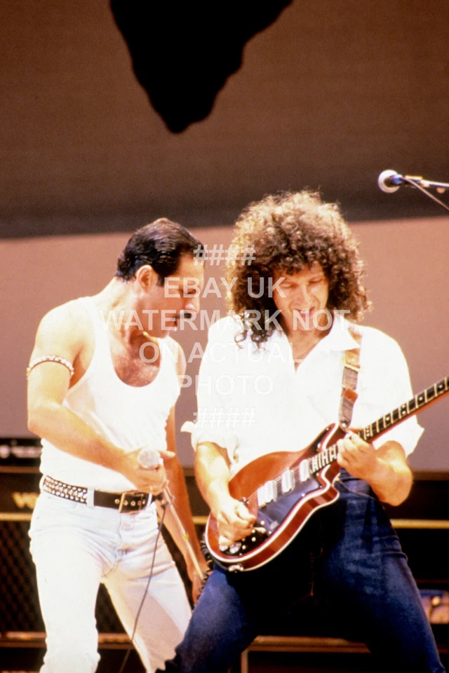 FREDDIE MERCURY BRIAN MAY QUEEN LIVE AID 1985 PHOTO PRINT MUSIC CHOOSE SIZE BAND