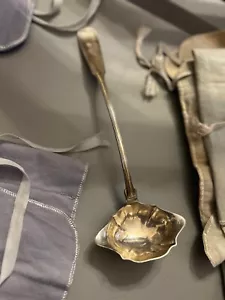 Tenney -W&H- kleine Münze Silber Punze Schöpfkelle Geigenmuster - Bild 1 von 8