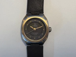 OMEGA Seamaster Titane / 18K. Goldintarsien - Lederband - Damen - Ref. 796.1031 - Bild 1 von 11