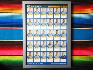 Framed 2019 PARRAMATTA EELS NRL Poster - 45cm x 32cm x 3cm - Picture 1 of 2