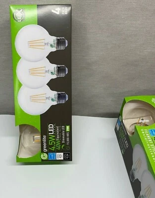 16 Greenlite 4.5W LED 40 Watt Equivalent Soft White LED Clear Dimmable 2700k - Image 1 of 4