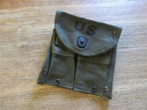 Original US Army Magazintasche US30 M-1 Carabine Rifle Korea Ammunition Pocket - Bild 1 von 5