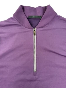 Camisa Greyson Para Hombres L Púrpura Siasconset 1/4 Cremallera Pullover Moonstruck Manga Larga - Imagen 1 de 11