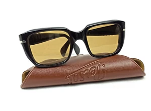 RARE 6155 PERSOL RATTI SUNGLASSES VINTAGE ART DECO FRAME ITALY 60s OUTDOORS - Picture 1 of 19