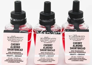 Bath & Body Works Cereza Almendra Pan Corto Flor de Pared Enchufe Bombilla Recarga 3p Rojo - Imagen 1 de 1