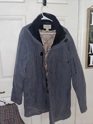 St Johns Bay Men's Faux Suede Jacket, Greenish Color Size Large tall Length - Image 1 of 2