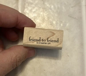 Stampin’ Up! - Love You Much - Friend To Friend -  Dainty Wood Mounted Stamp - Picture 1 of 4
