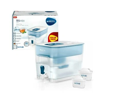 Brita Flow Cask + 2 Maxtra+ Filter cartridge Water Purification Filter 8.2L Set - Image 1 of 4