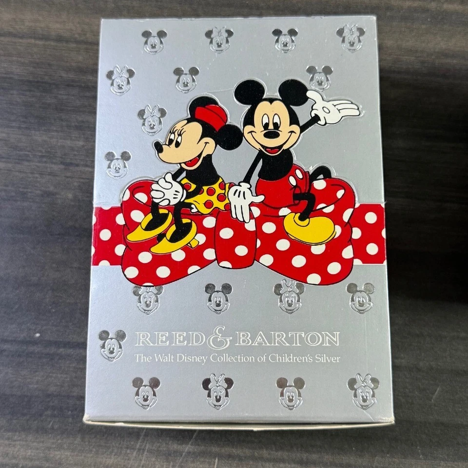 Juego de peine cepillo Reed & Barton plateado Disney Mickey Minnie Mouse niños Foto 1 de 4
