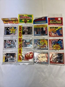 Lotto 170+ carte baseball sigillate in confezione Topps Bowman Donruss 88’ 89’ 90’ - Foto 1 di 5
