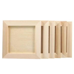 6Pcs Photo Holder Wood Pattern Rustic Photo Frames Wooden Picture Photo Frame - Picture 1 of 12
