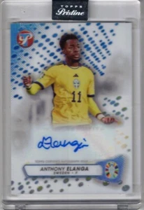 2023 TOPPS PRISTINE ROAD TO UEFA EURO 2024 PA-AE ANTHONY ELANGA AUTO - Foto 1 di 2