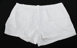 Old Navy Women's Plus High-Waisted Linen-Blend Shorts AR8 White Lilies Size 4X - Picture 1 of 3