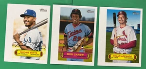2022 TOPPS HERITAGE 73 PIN UP BOX LOADER LOT (3) BETTS, CAREW, ARENADO - Picture 1 of 1