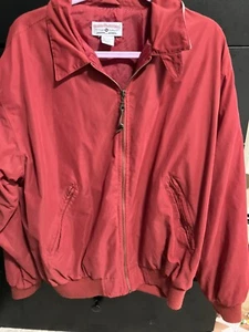 Boca Classics Full Zip Golf Jacket, Size Large, Red - Picture 1 of 7