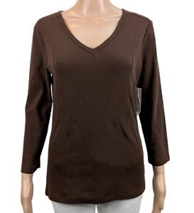 Jones New York Sport sweater Women's Small Brown Stretch - Picture 1 of 4