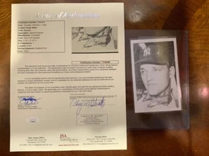 Roger Maris signed 3.5 x 5.5 Postcard New York Yankees JSA LOA - Picture 1 of 2