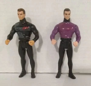 Lot Of 2 Vintage Unmasked Batman Bruce Wayne Action Figures 1990 Kenner Loose - Picture 1 of 11