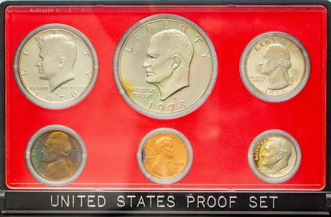 1978-S USA PROOF SET 6 COINS GEM CHOICE TONED UNC BU COLOR BEAUTIFUL (DR) Cover