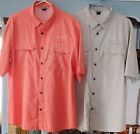 2 Field & Stream Smart Cool Men's Short Sleeve Vented Fishing Shirt - Size XL