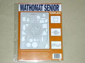 Mathomat Senior template Geometry template math stencil technical creative draw - Picture 1 of 3