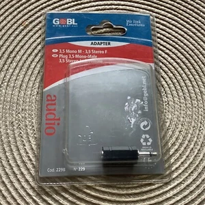 Audio Adapter 3;5 mm Klincker Stecker Mono-3,5 mm Klincken Kupplung Stereo - Bild 1 von 2