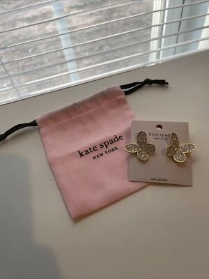 Aretes/piedras pavé grandes mariposa Kate Spade New York NUEVO Foto 1 de 2