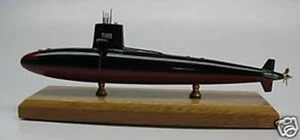 USS Scorpion SSN-589 Submarine Replica Desk Wood Model Small New - Picture 1 of 1