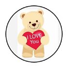 48 I Love You Bear !!  Envelope Seals Labels Stickers 1.2" Round