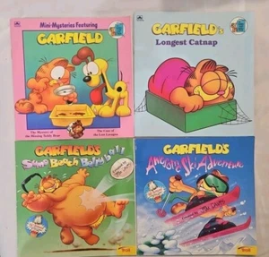 Troll And Golden Books Lot, 4 Garfield's Color Paperbacks The Longest Catnap - Picture 1 of 9