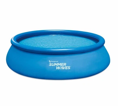 Aufstellpool aufblasbarer Swimmingpool rund blau inkl. Zubehör Ø457cm Summer - Bild 1 von 4