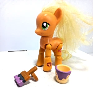 Applejack My Little Pony Figure Paint Brush Moveable Legs & Head 61301 3.5 inch - Picture 1 of 8