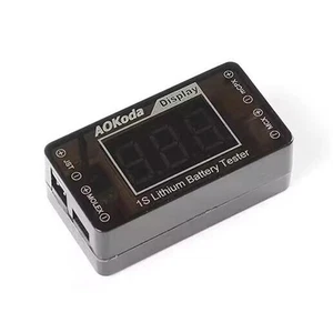 AOKoda AOK-041 1S LiPo RC Model Battary Voltage Tester Checker For JST MOLEX - Foto 1 di 5