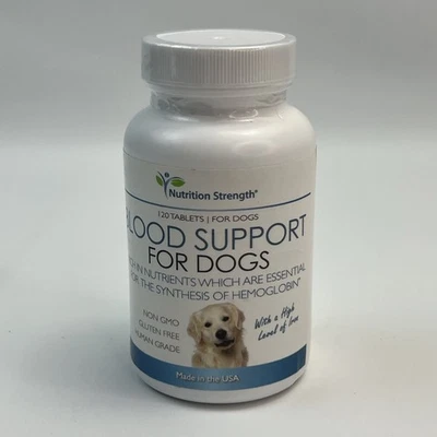 Nutrition Strength Blood Support for Dogs 120 Chewable Tablets Sealed Exp 12/27 - Image 1 of 4