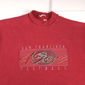 Vintage 90s San Francisco 49ers Pro Player Crewneck Sweatshirt Size XL - Picture 1 of 11