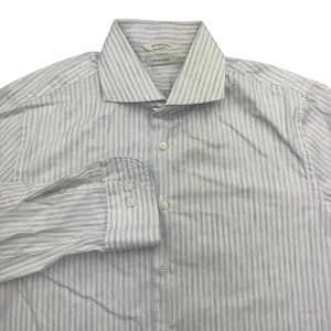 Suitsupply Hemd Herren 16,5 42 weiß grau gestreift Baumwolle Tencel Extra Slim Fit - Bild 1 von 10