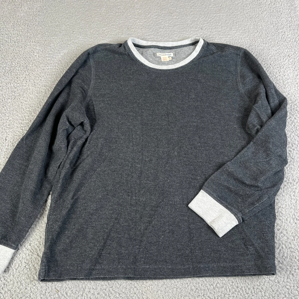 Suéter pulôver com nervuras carbono 2 cobalto grande cinza esverdeado - Imagem 1 de 4