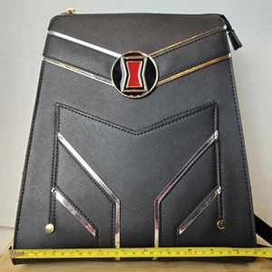 Rarität Black Widow Rucksack Handtasche Marvel Bioworld wandelbare Tasche Kunstleder 13" - Bild 1 von 24