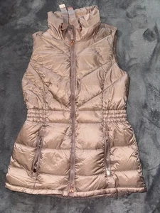 Athleta Damen Banner Peak Daunenweste Puffer Rose Gold Blush Pink Größe Small - Bild 1 von 7