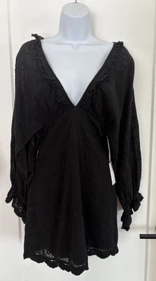 Women’s NWT Winston White Black Embroidered/Eyelet Mini Dress Size XS (0-2) - Image 1 of 4