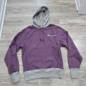Sudadera con Capucha Champion Tejido Inverso Púrpura Gris Talla Pequeña - Imagen 1 de 9