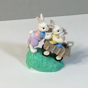 Figura Coleccionable COTTONTAIL LANE Conejo Empujando un Carro Medio Oeste - Imagen 1 de 3
