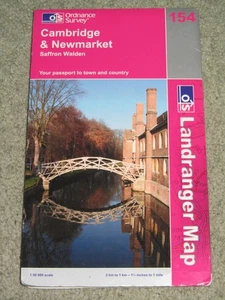 Ordnance Survey Landranger 1:50.000 Bogen 154 Cambridge & Newmarket - 2009 - Bild 1 von 2