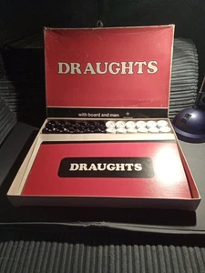 Vintage Marchant Product Folding Draughts Board 355mm x 355mm Made in England - Picture 1 of 5