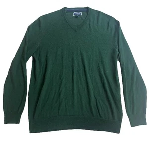 Club Room Mens Size Extra Large Solid Crewneck Merino Wool Blend Sweater Green - Picture 1 of 5
